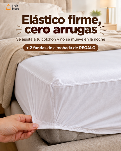 ✅ Cubrecolchón Impermeable y Lavable con Elástico ✨