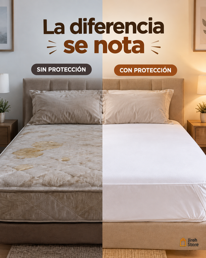 ✅ Cubrecolchón Impermeable y Lavable con Elástico ✨