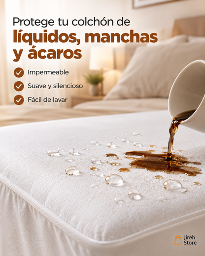 ✅ Cubrecolchón Impermeable y Lavable con Elástico ✨